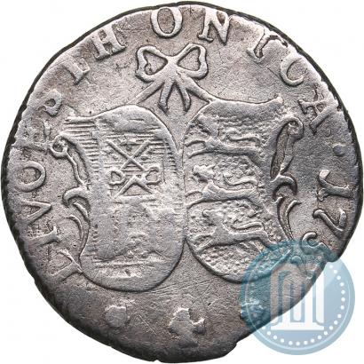 Picture 4 kopecks 1757 year  "For Livonia"