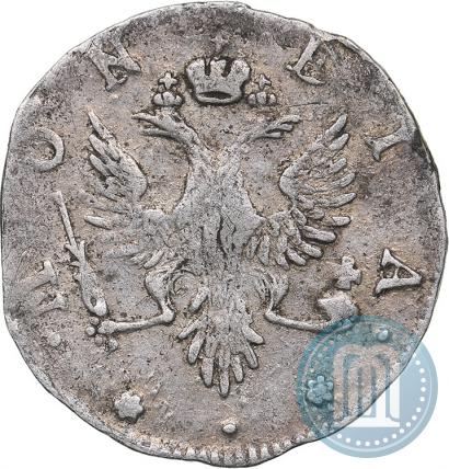 Picture 4 kopecks 1757 year  "For Livonia"