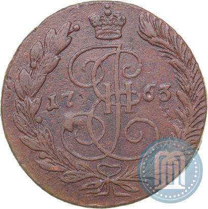 Picture 5 kopecks 1763 year ЕМ 