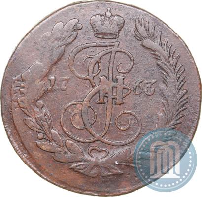 Фото 5 копеек 1763 года ЕМ 
