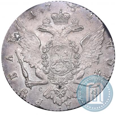 Picture 1 rouble 1764 year СПБ-СА 