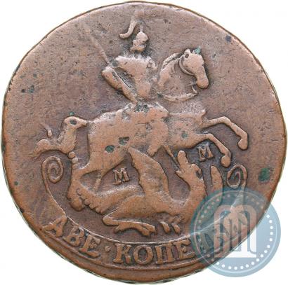 Фото 2 копейки 1765 года ММ 