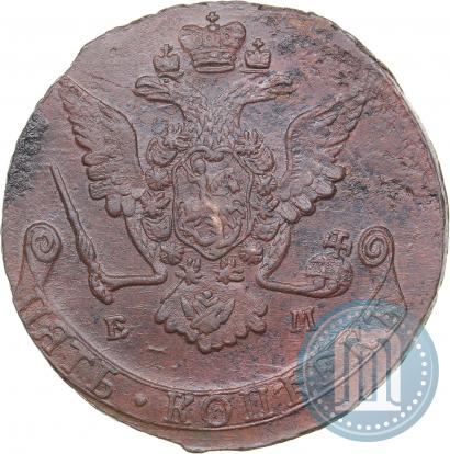Picture 5 kopecks 1769 year ЕМ 