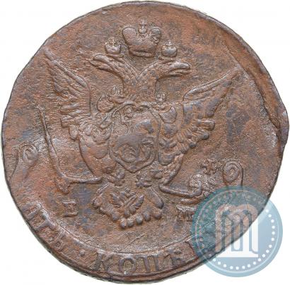 Picture 5 kopecks 1772 year ЕМ 