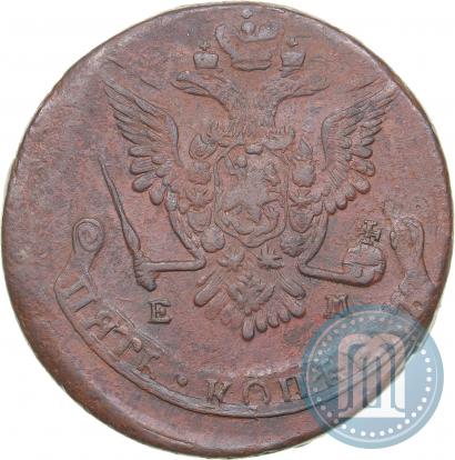 Picture 5 kopecks 1778 year ЕМ 