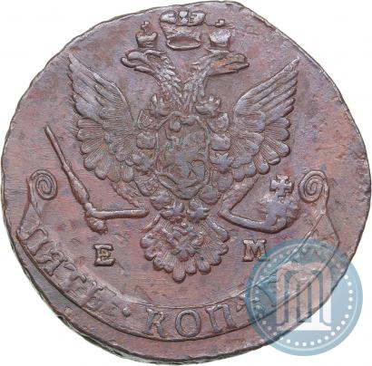 Picture 5 kopecks 1776 year ЕМ 