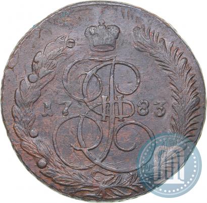 Picture 5 kopecks 1783 year ЕМ 