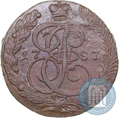 Picture 5 kopecks 1787 year ЕМ 