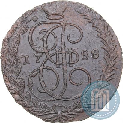 Picture 5 kopecks 1788 year ЕМ 
