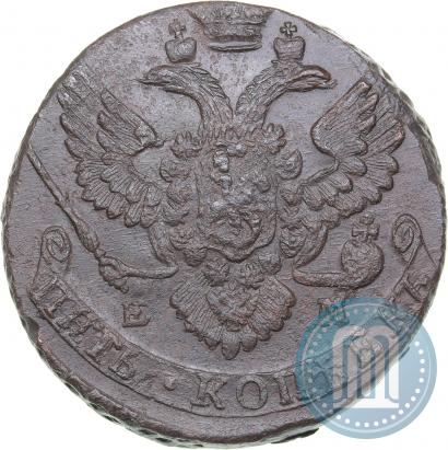 Picture 5 kopecks 1788 year ЕМ 