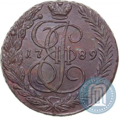 Picture 5 kopecks 1789 year ЕМ 