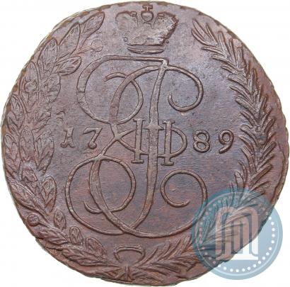 Picture 5 kopecks 1789 year ЕМ 