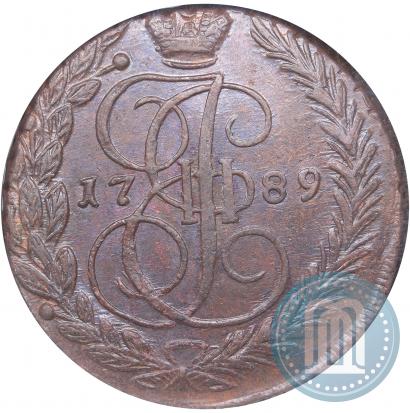Picture 5 kopecks 1789 year ЕМ 