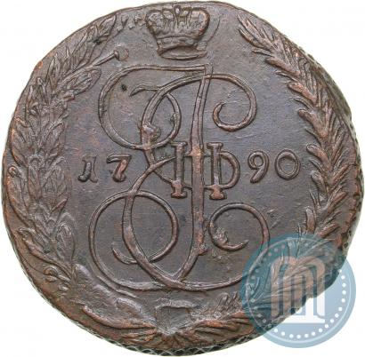 Picture 5 kopecks 1790 year ЕМ 
