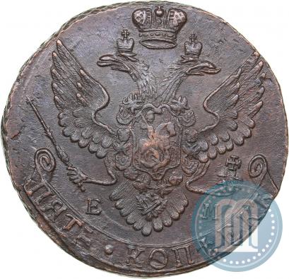 Picture 5 kopecks 1791 year ЕМ 