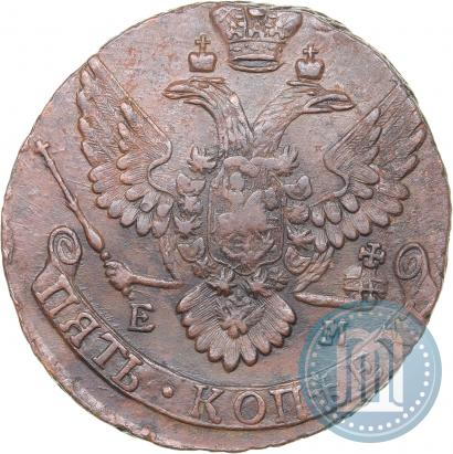 Picture 5 kopecks 1791 year ЕМ 
