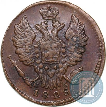 Picture 1 kopeck 1828 year ЕМ-ИК 