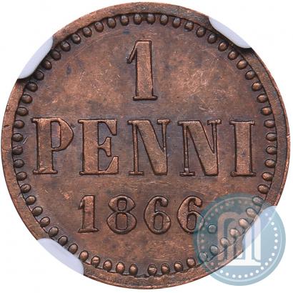 Picture 1 penni 1866 year  