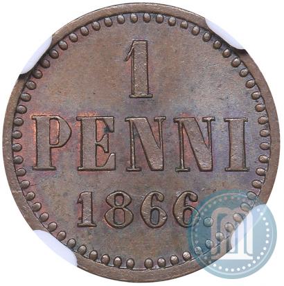 Picture 1 penni 1866 year  