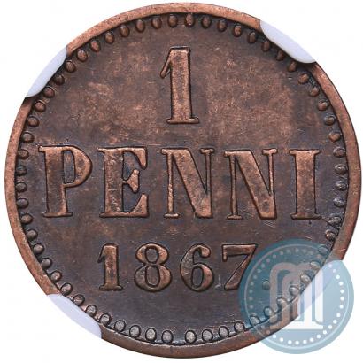 Picture 1 penni 1867 year  