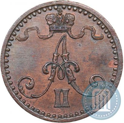 Фото 1 пенни 1869 года  