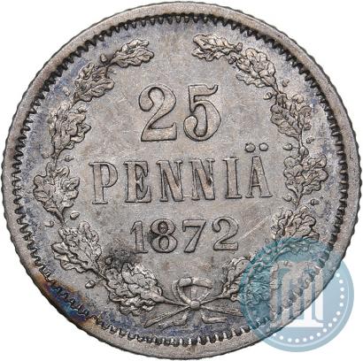 Фото 25 пенни 1872 года S 