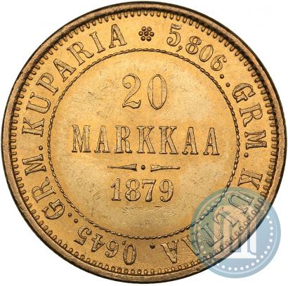 Picture 20 markkaa 1879 year S 