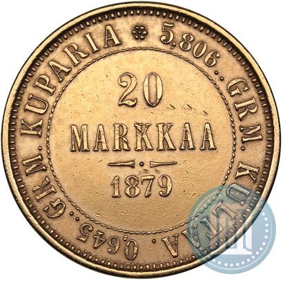 Picture 20 markkaa 1879 year S 