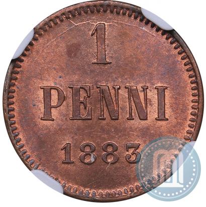 Фото 1 пенни 1883 года  