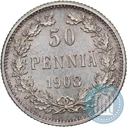 Фото 50 пенни 1908 года L 