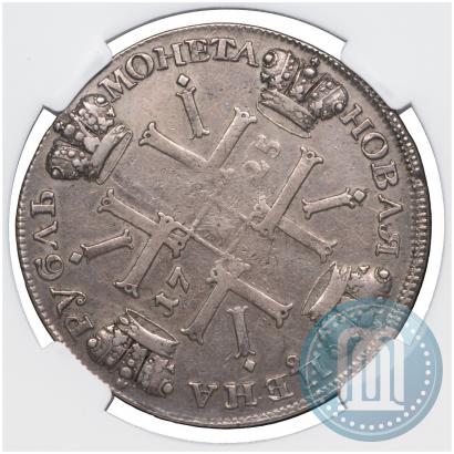 Фото 1 рубль 1725 года СПБ "Солнечный в латах"