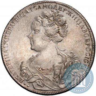 Picture 1 rouble 1726 year СПБ "Petersburg type, portrait turned to the left"