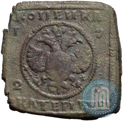 Фото 1 копейка 1726 года ЕКАТЕРIБУРХЬ "Медная плата"