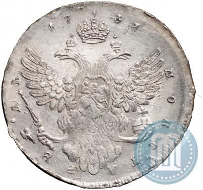 Фото 1 рубль 1737 года  "Московский тип"