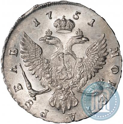 Фото 1 рубль 1751 года ММД 
