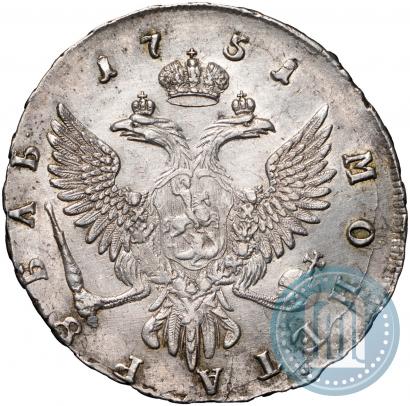 Фото 1 рубль 1751 года ММД 
