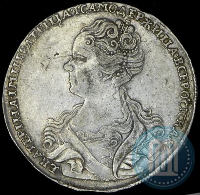 Picture 1 rouble 1726 year  "Moscow type, portrait turned to the left"