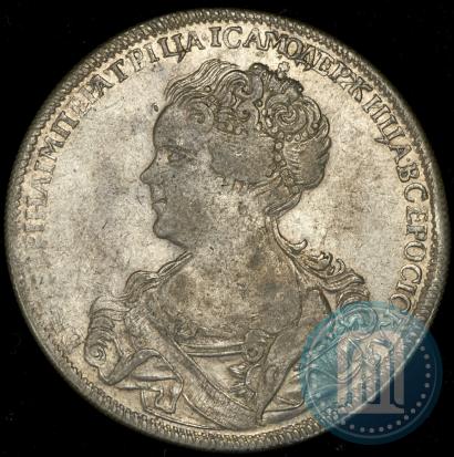 Picture 1 rouble 1726 year СПБ "Petersburg type, portrait turned to the left"