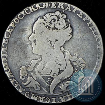 Picture Poltina 1726 year  "Moscow type, portrait turned to the left"