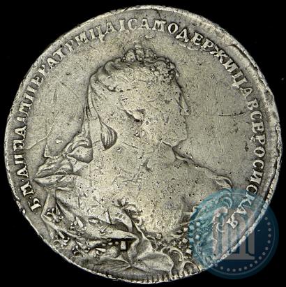 Picture 1 rouble 1737 year  "Moscow type"