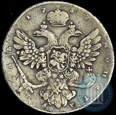 Picture 1 rouble 1737 year  "Moscow type"