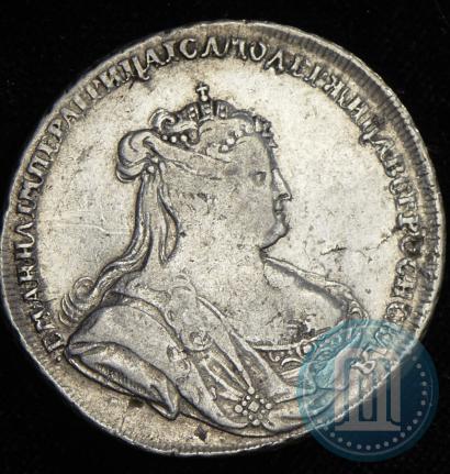 Фото Полтина 1738 года  "Петербургский тип"