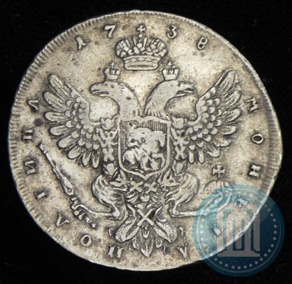 Фото Полтина 1738 года  "Петербургский тип"