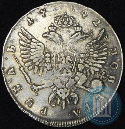 Picture 1 rouble 1742 year ММД 