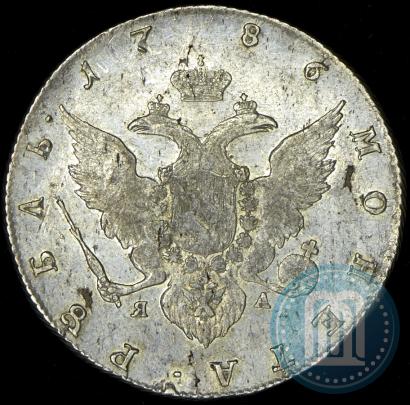 Фото 1 рубль 1786 года СПБ-ЯА 