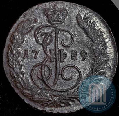 Picture 1 kopeck 1789 year ЕМ 