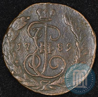 Picture 1 kopeck 1789 year ЕМ 