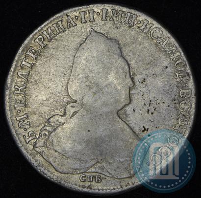 Фото 1 рубль 1793 года СПБ-ЯА 