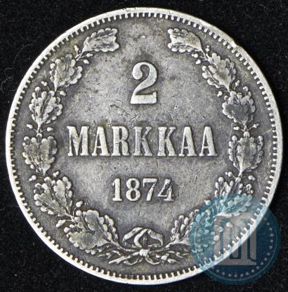 Picture 2 markkaa 1874 year S 
