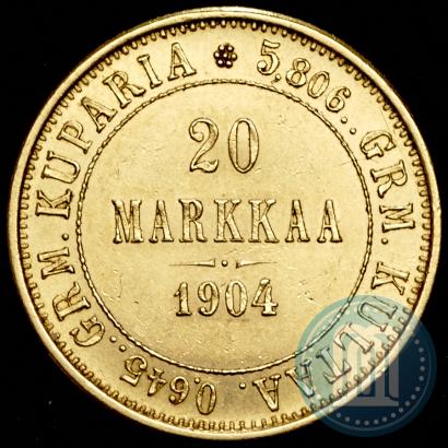Picture 20 markkaa 1904 year L 